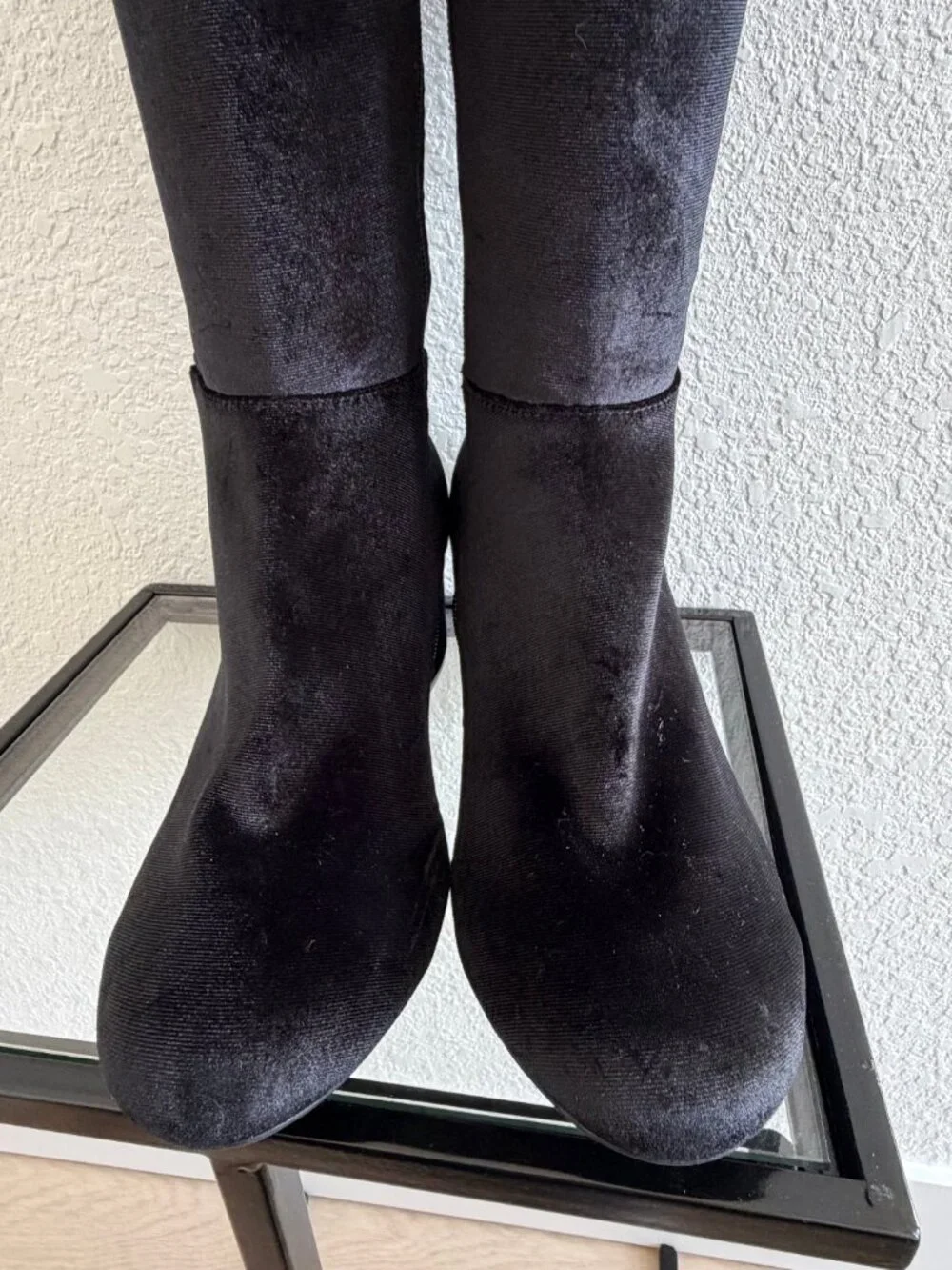 Torrid Black Over the Knee Heel Boot - Size 8WW